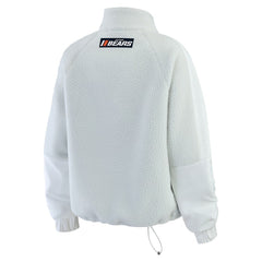 Chicago Bears WEAR by Erin Andrews Women's Polar Fleece Half-Zip Jacket - White Jackets