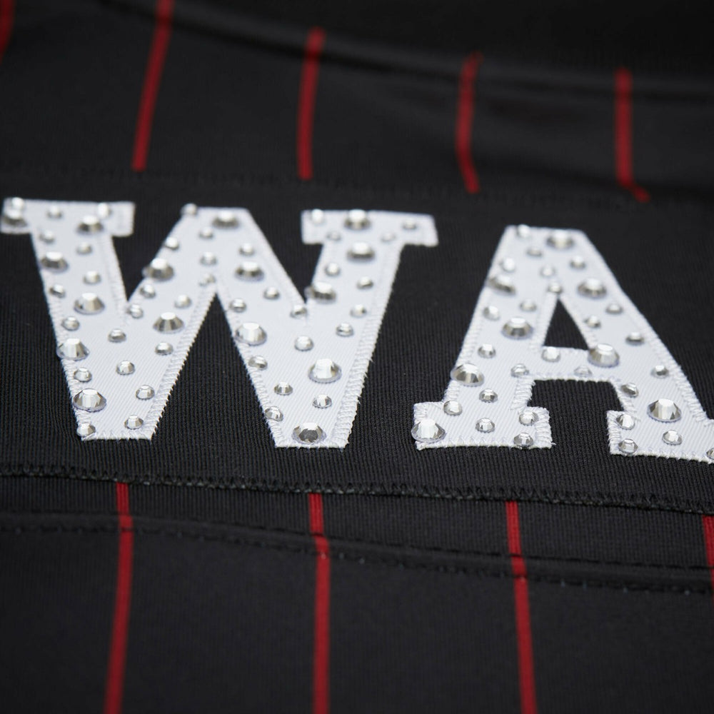 Dwyane Wade Miami Heat x DANNIJO Women's Cropped Football Fashion Jersey Black - Mitchell & Ness
