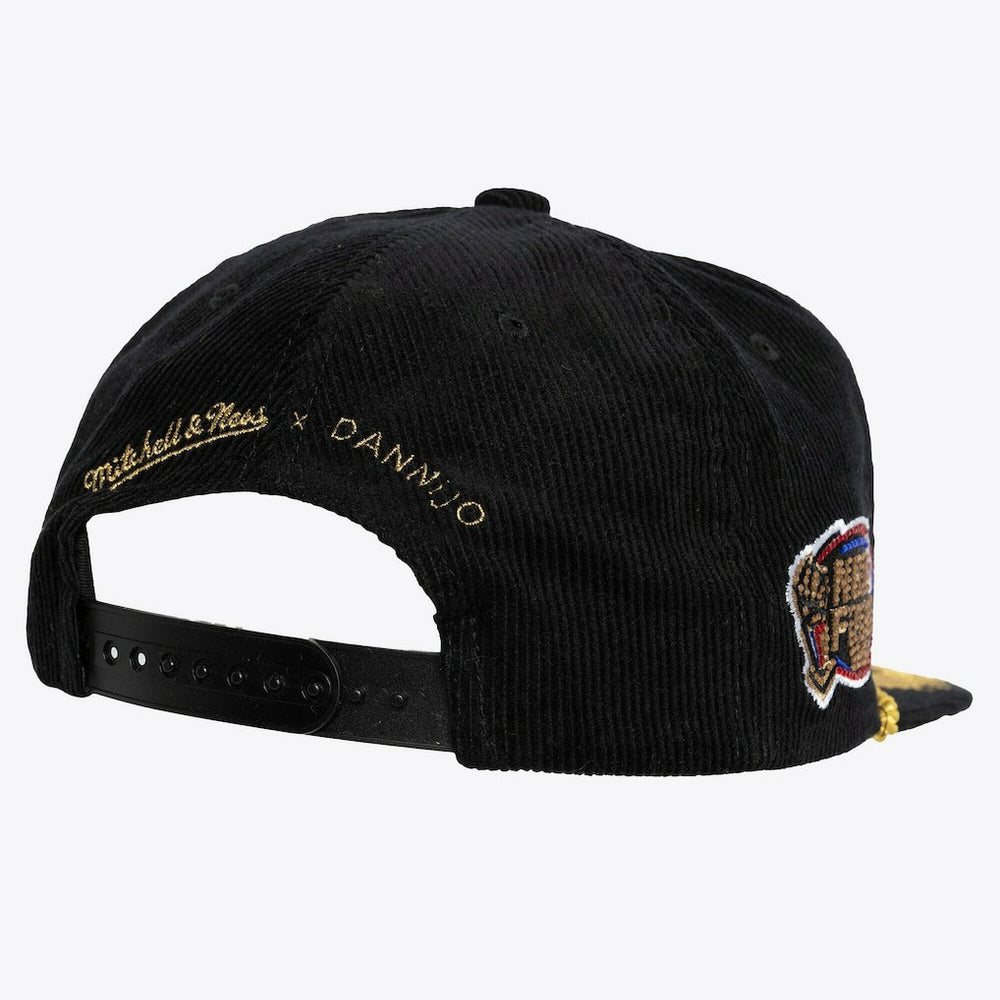 Chicago Bulls x DANNIJO Women's Deadstock Cord Snapback Hat Black - Mitchell & Ness