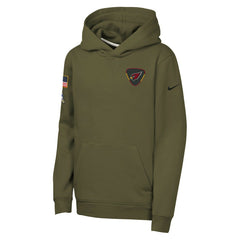 Arizona Cardinals Youth 2025 Salute to Service Club Fleece Hoodie - Olive Hoodies