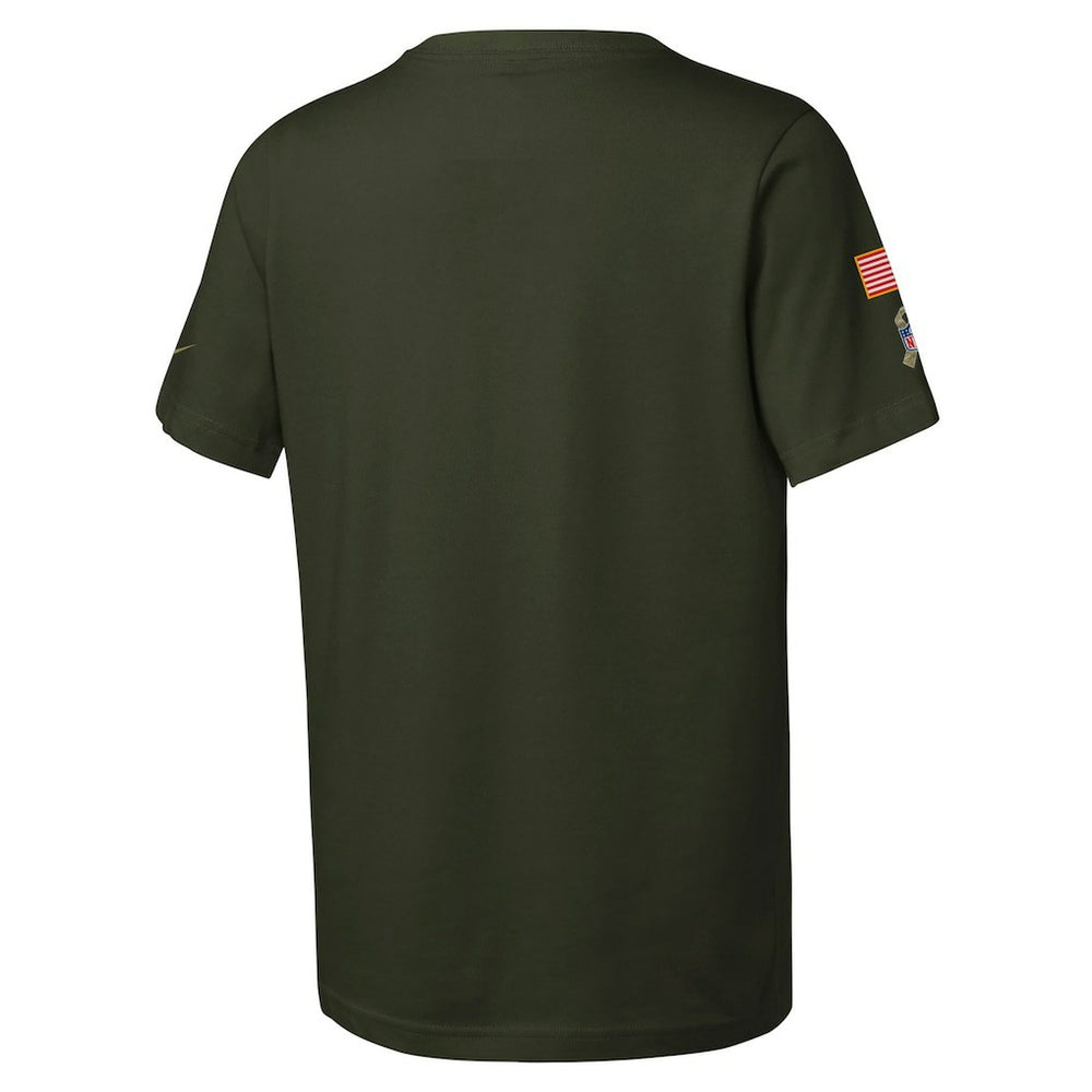 Washington Commanders Youth 2025 Salute to Service Sideline Dri-FIT T-Shirt - Olive T-shirts