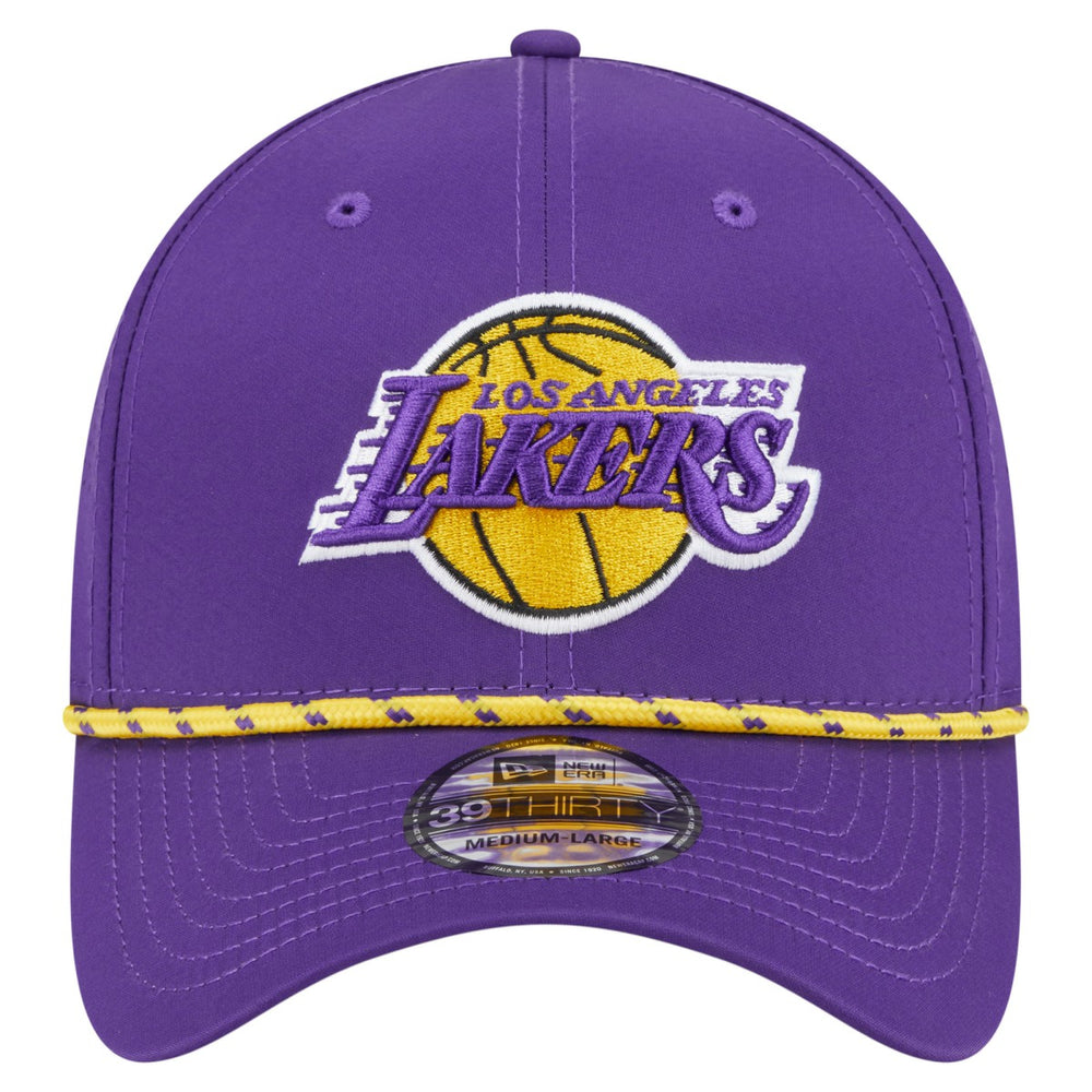 Los Angeles Lakers Featherweight Poly Rope Flex 39Thirty Hat Purple - New Era