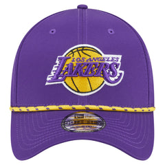 Los Angeles Lakers Featherweight Poly Rope Flex 39Thirty Hat Purple - New Era