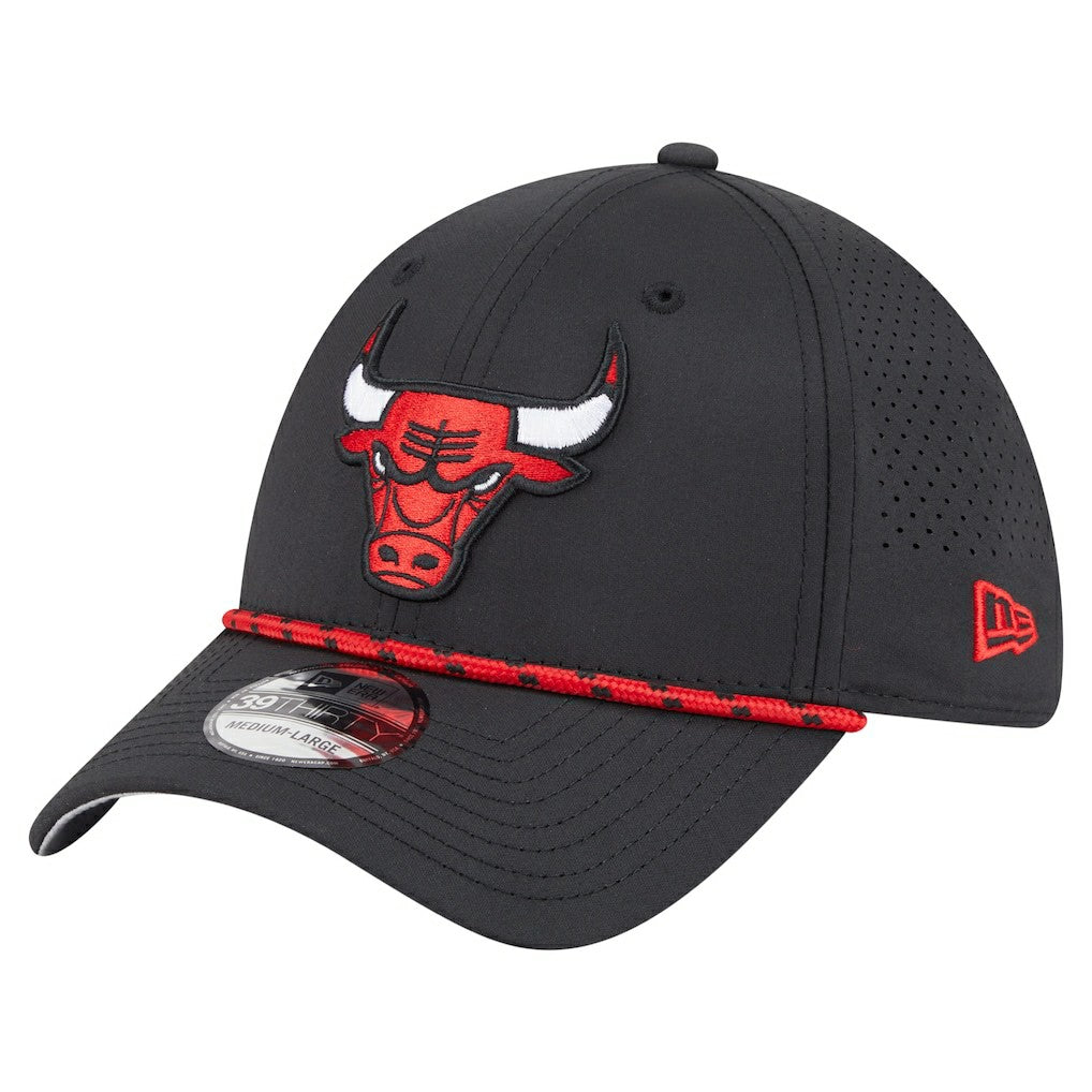 Chicago Bulls Featherweight Poly Rope Flex 39Thirty Hat Black - New Era