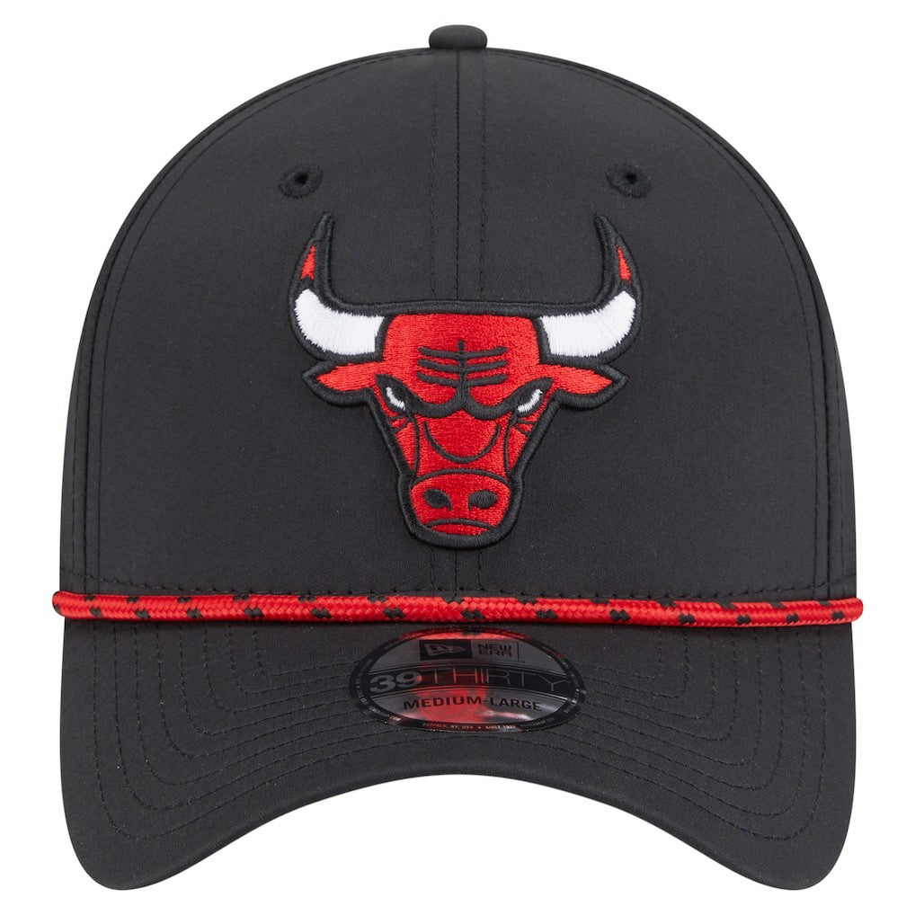Chicago Bulls Featherweight Poly Rope Flex 39Thirty Hat Black - New Era