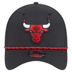 Chicago Bulls Featherweight Poly Rope Flex 39Thirty Hat Black - New Era