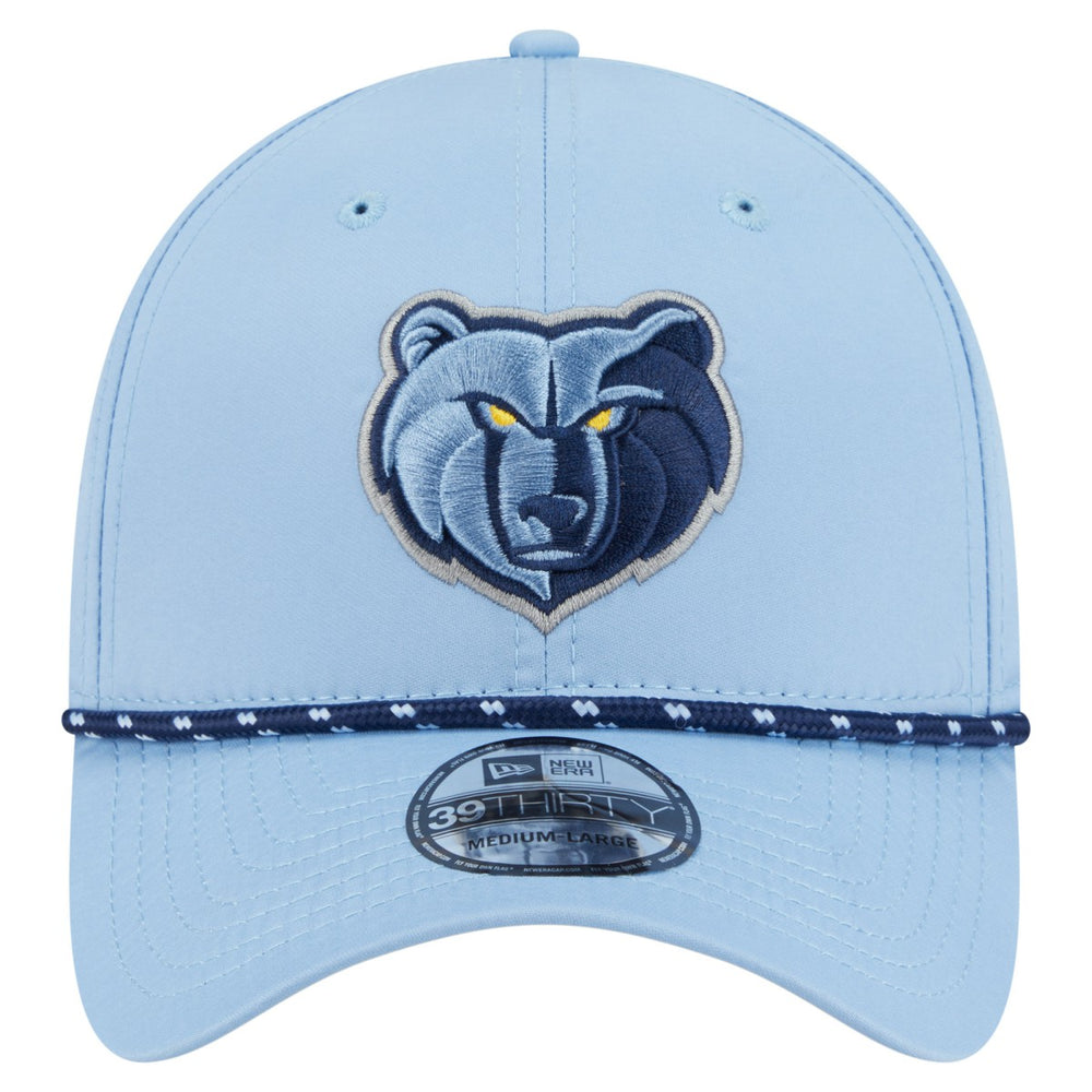Memphis Grizzlies Featherweight Poly Rope Flex 39Thirty Hat Light Blue - New Era