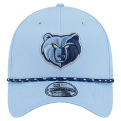 Memphis Grizzlies Featherweight Poly Rope Flex 39Thirty Hat Light Blue - New Era