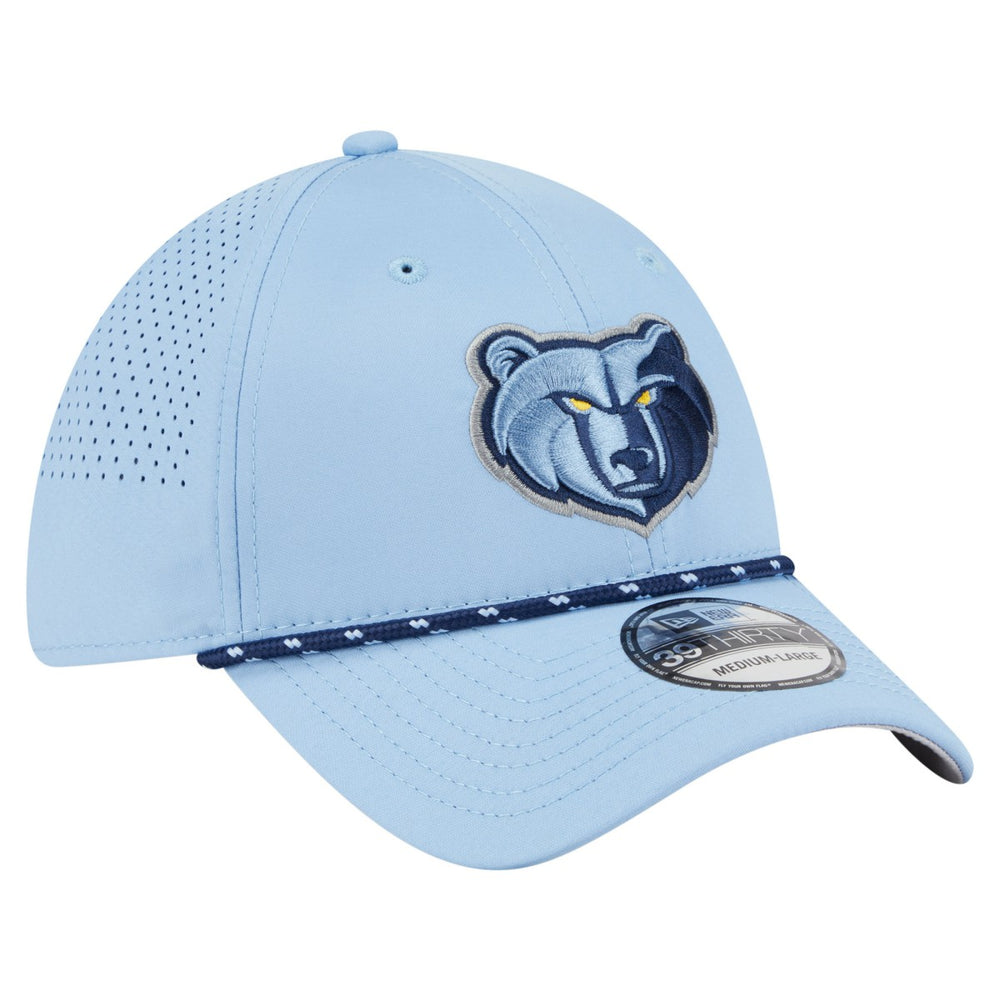 Memphis Grizzlies Featherweight Poly Rope Flex 39Thirty Hat Light Blue - New Era