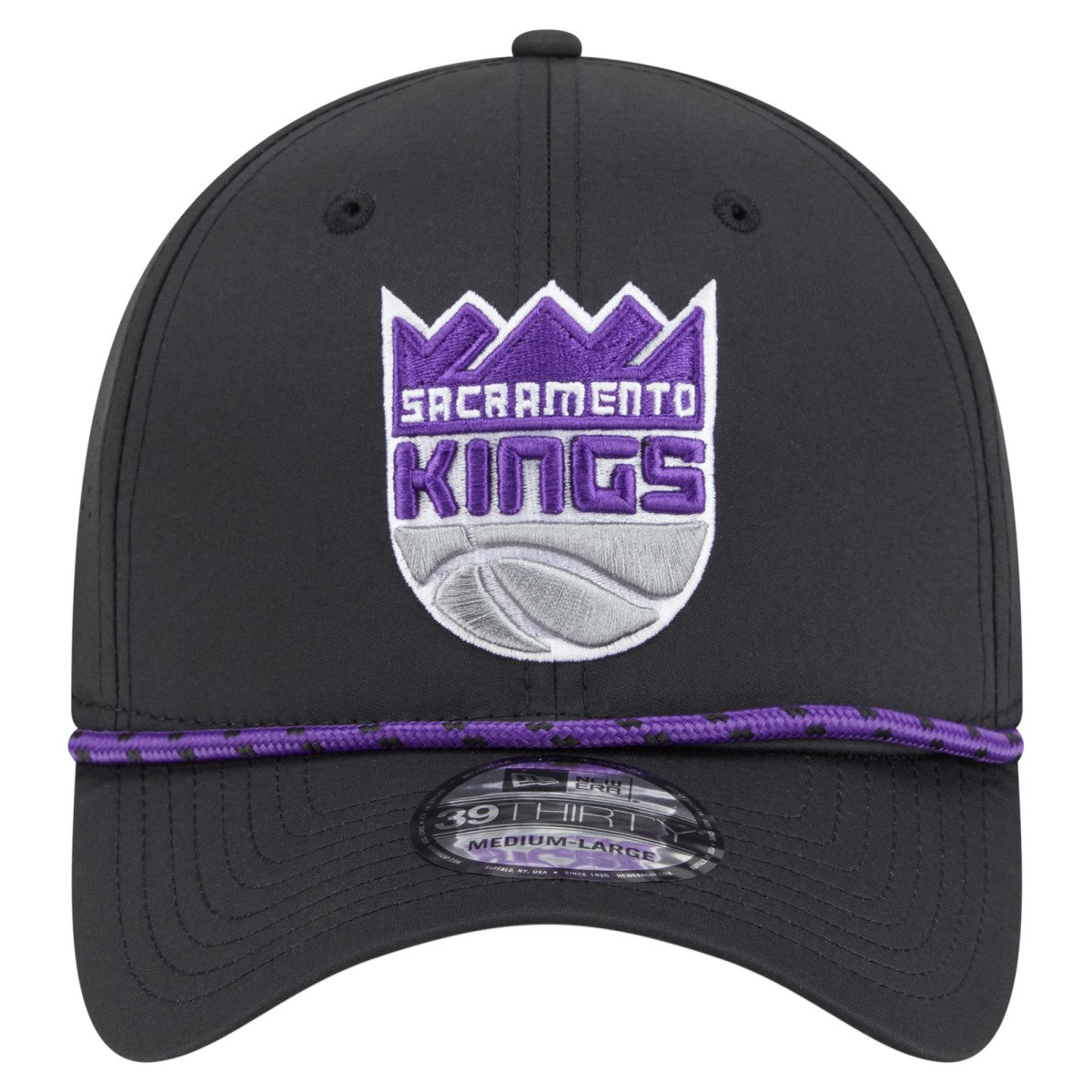 Sacramento Kings Featherweight Poly Rope Flex 39Thirty Hat Black - New Era