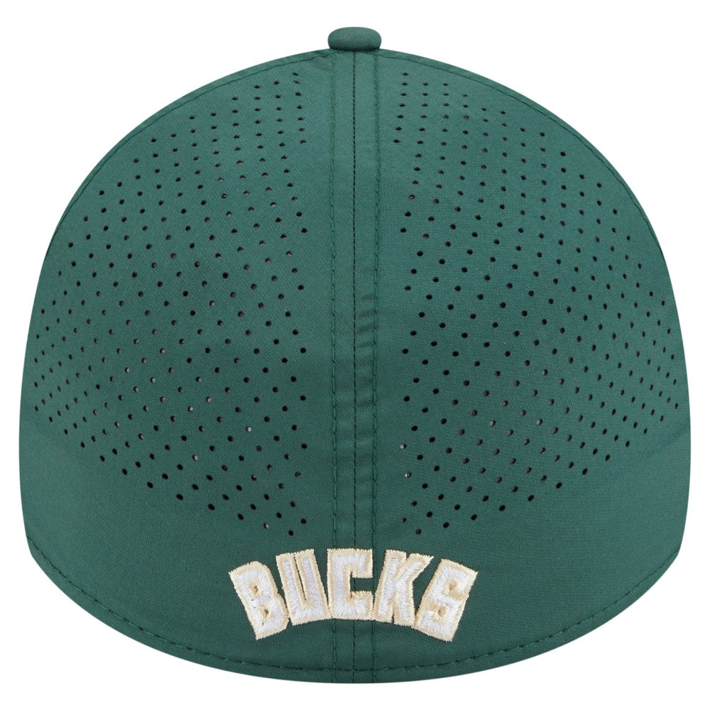 Milwaukee Bucks Featherweight Poly Rope Flex 39Thirty Hat Hunter Green - New Era