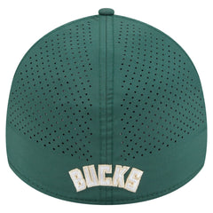 Milwaukee Bucks Featherweight Poly Rope Flex 39Thirty Hat Hunter Green - New Era