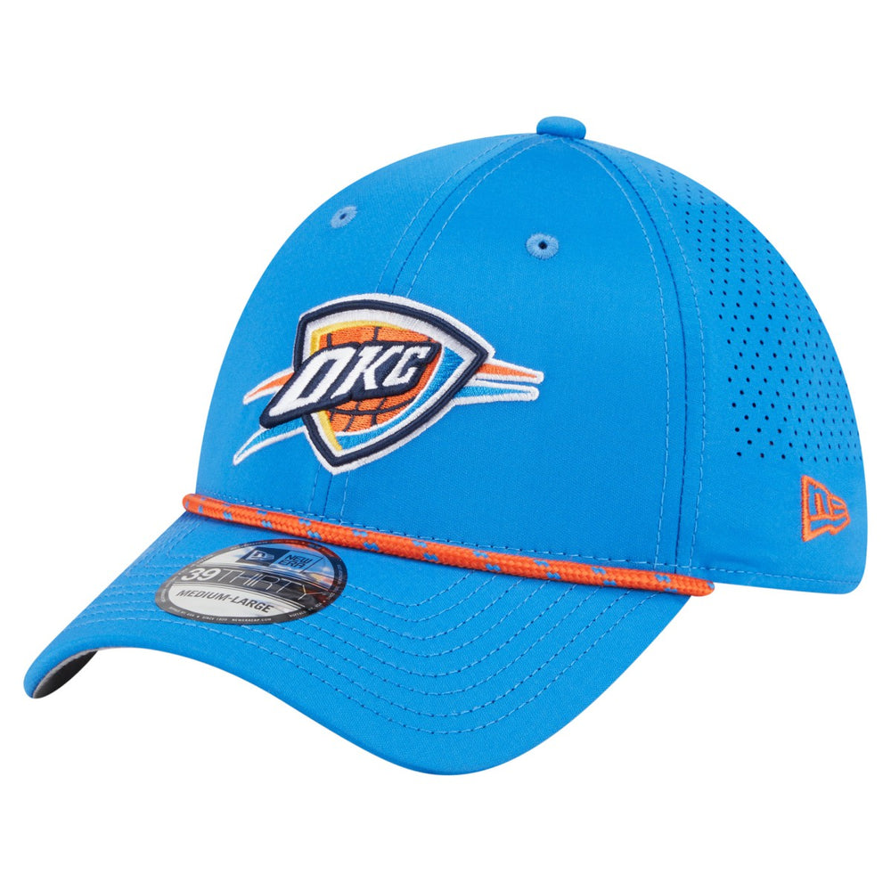Oklahoma City Thunder Featherweight Poly Rope Flex 39Thirty Hat Blue - New Era