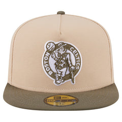 Boston Celtics Color Pack Two-Tone 59FIFTY A-Frame Fitted Hat Tan - New Era