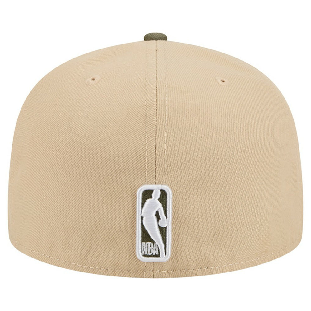 Brooklyn Nets Color Pack Two-Tone 59FIFTY A-Frame Fitted Hat Tan - New Era