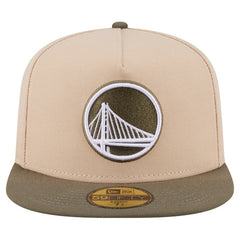 Golden State Warriors Color Pack Two-Tone 59FIFTY A-Frame Fitted Hat Tan - New Era
