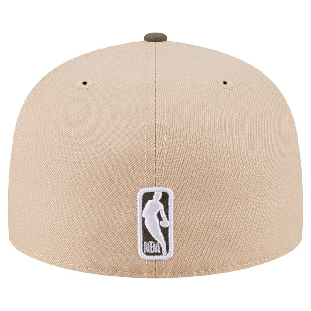 Golden State Warriors Color Pack Two-Tone 59FIFTY A-Frame Fitted Hat Tan - New Era