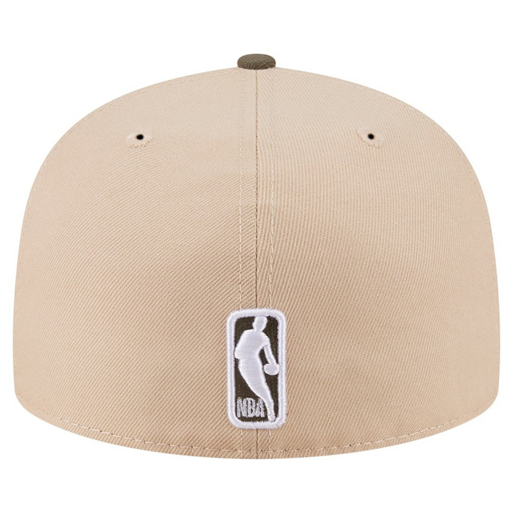 Golden State Warriors Color Pack Two-Tone 59FIFTY A-Frame Fitted Hat Tan - New Era
