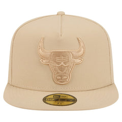 Chicago Bulls Color Pack A-Frame 59FIFTY Fitted Hat Khaki - New Era