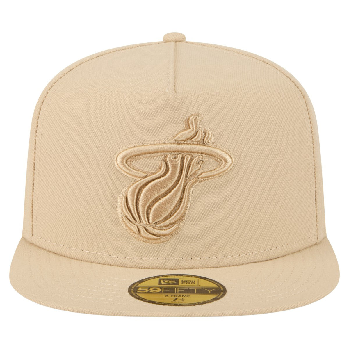 Miami Heat Color Pack A-Frame 59FIFTY Fitted Hat Khaki - New Era
