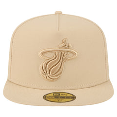 Miami Heat Color Pack A-Frame 59FIFTY Fitted Hat Khaki - New Era