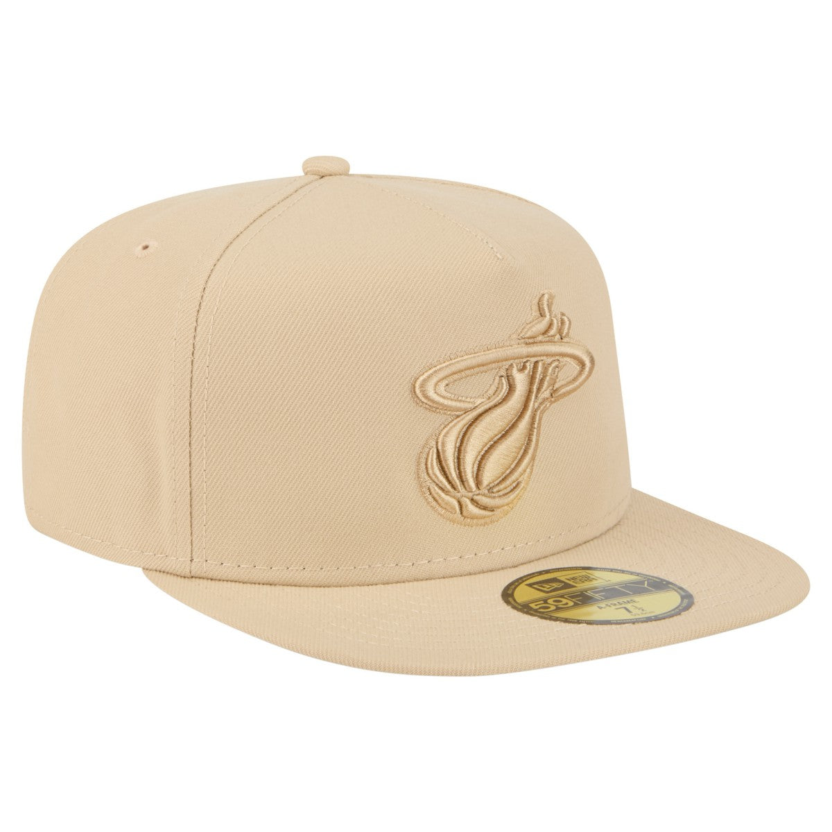 Miami Heat Color Pack A-Frame 59FIFTY Fitted Hat Khaki - New Era