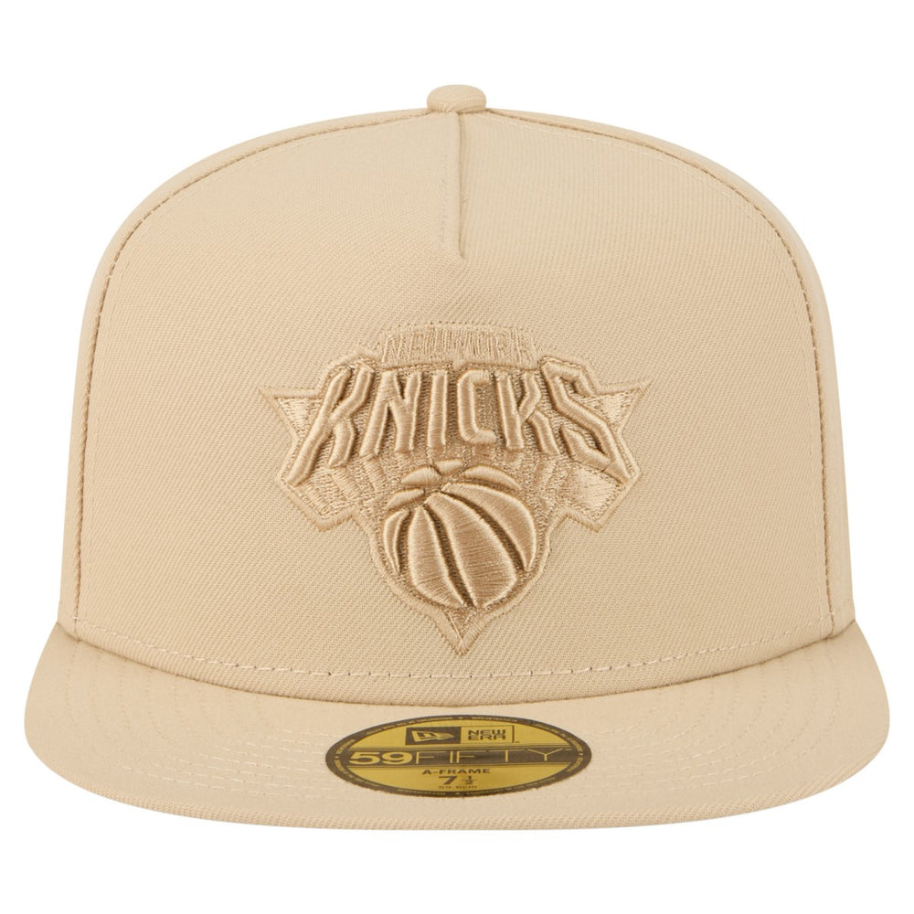 New York Knicks Color Pack A-Frame 59FIFTY Fitted Hat Khaki - New Era