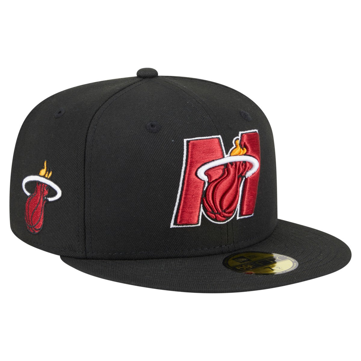 Miami Heat Deceptor 59FIFTY Fitted Hat Black - New Era