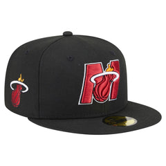 Miami Heat Deceptor 59FIFTY Fitted Hat Black - New Era