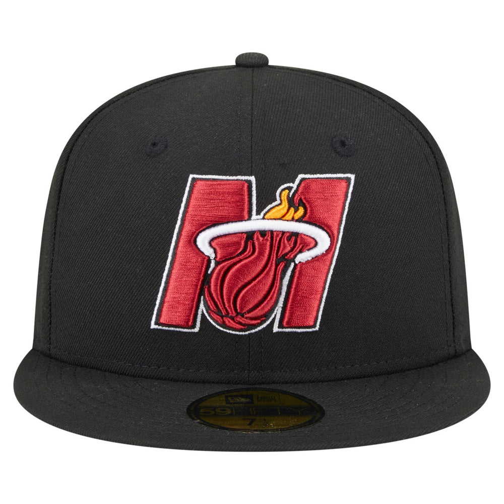 Miami Heat Deceptor 59FIFTY Fitted Hat Black - New Era