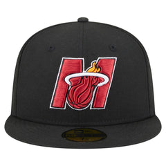 Miami Heat Deceptor 59FIFTY Fitted Hat Black - New Era