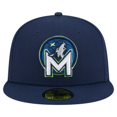 Minnesota Timberwolves Deceptor 59FIFTY Fitted Hat Navy - New Era