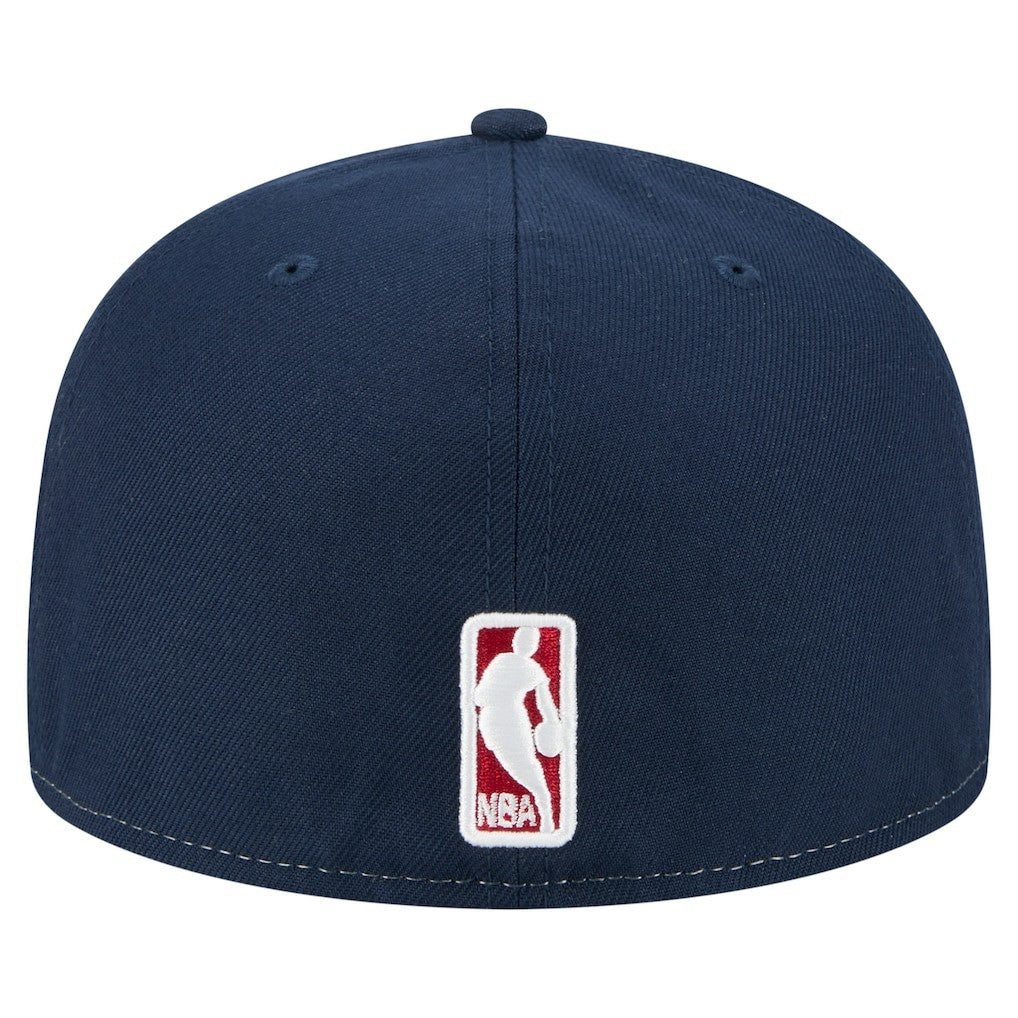 Denver Nuggets Repeat 59Fifty Fitted Hat White/Navy - New Era