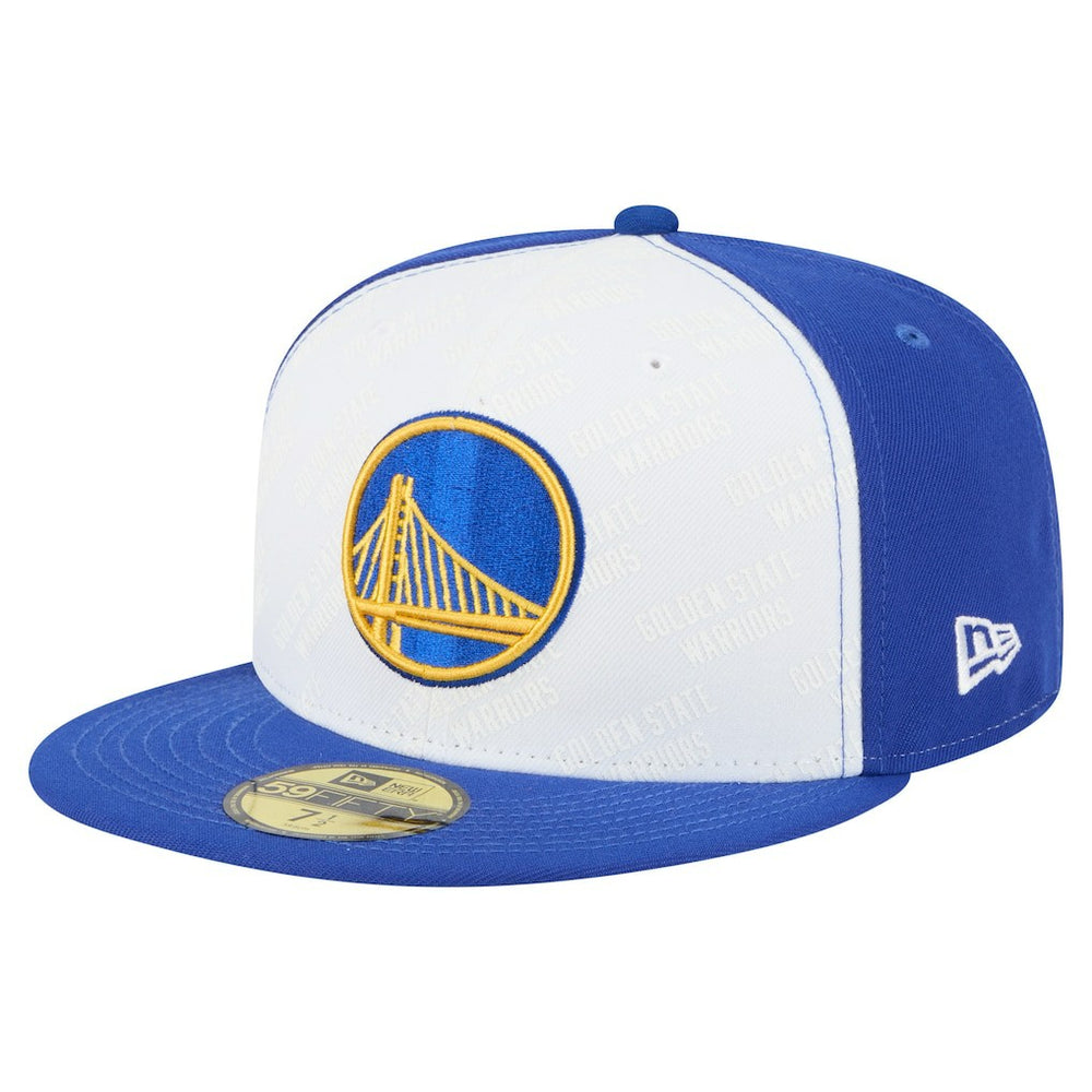 Golden State Warriors Repeat 59Fifty Fitted Hat White/Royal - New Era