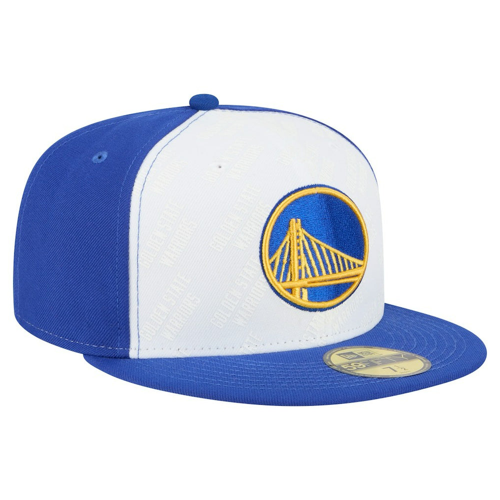 Golden State Warriors Repeat 59Fifty Fitted Hat White/Royal - New Era
