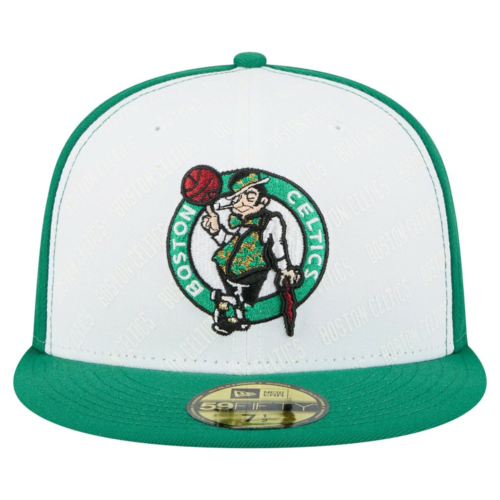Boston Celtics Repeat 59Fifty Fitted Hat White/Kelly Green - New Era