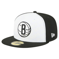 Brooklyn Nets Repeat 59Fifty Fitted Hat White/Black - New Era