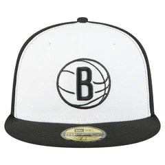Brooklyn Nets Repeat 59Fifty Fitted Hat White/Black - New Era