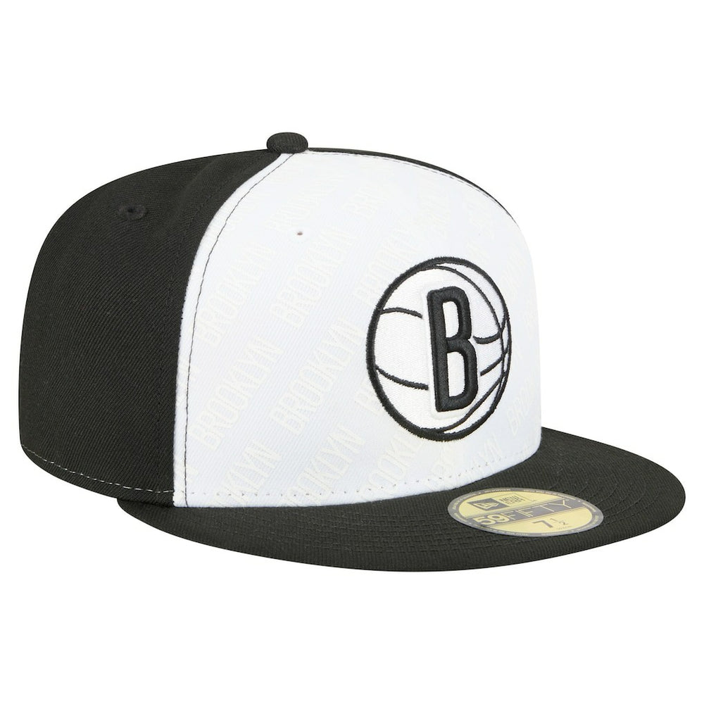 Brooklyn Nets Repeat 59Fifty Fitted Hat White/Black - New Era