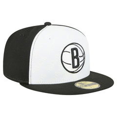 Brooklyn Nets Repeat 59Fifty Fitted Hat White/Black - New Era