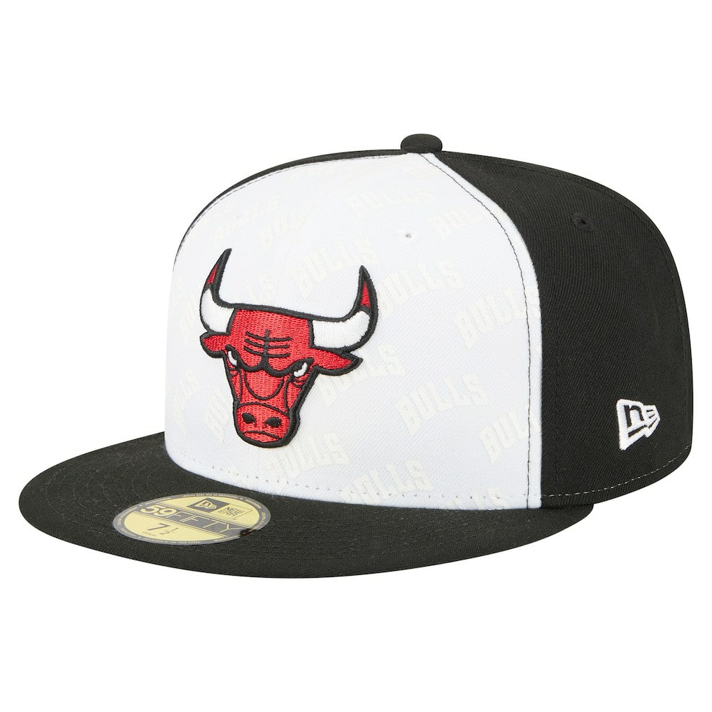 Chicago Bulls Repeat 59Fifty Fitted Hat White/Black - New Era