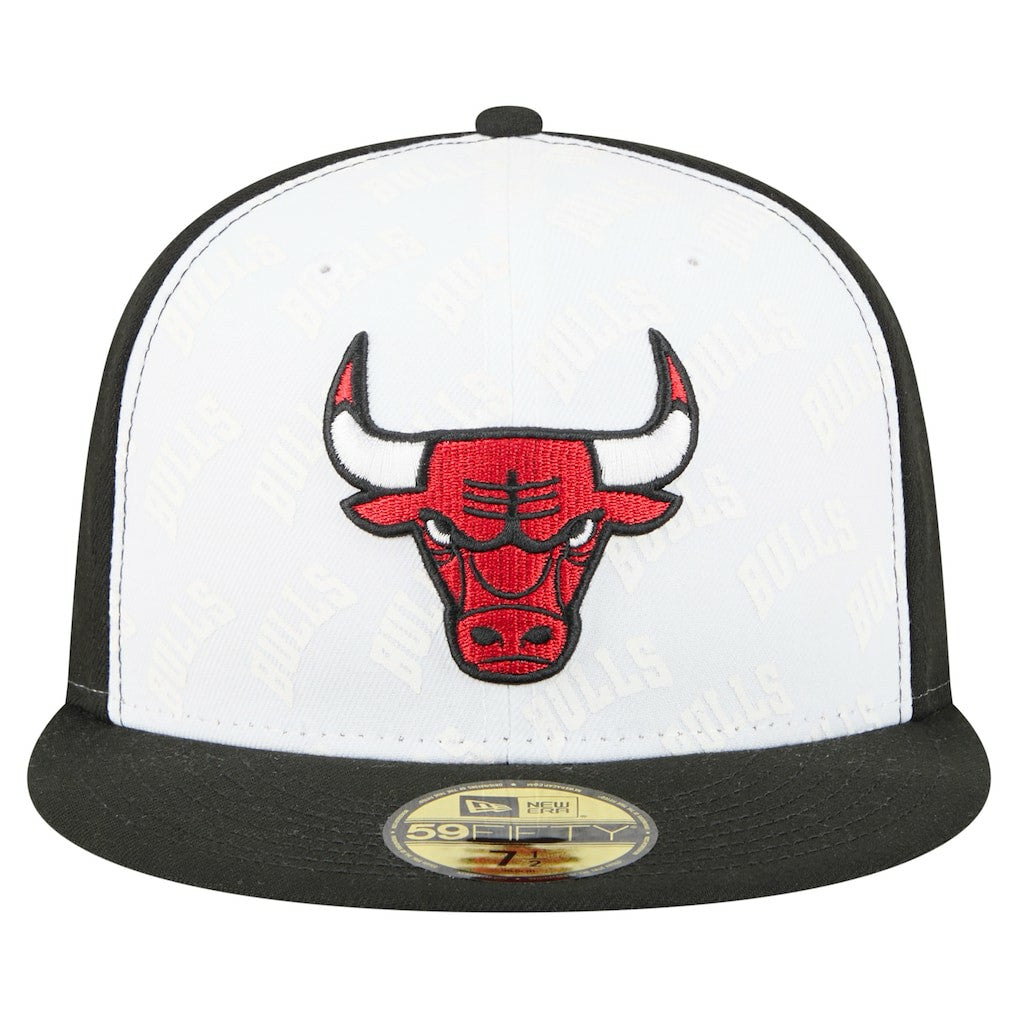 Chicago Bulls Repeat 59Fifty Fitted Hat White/Black - New Era