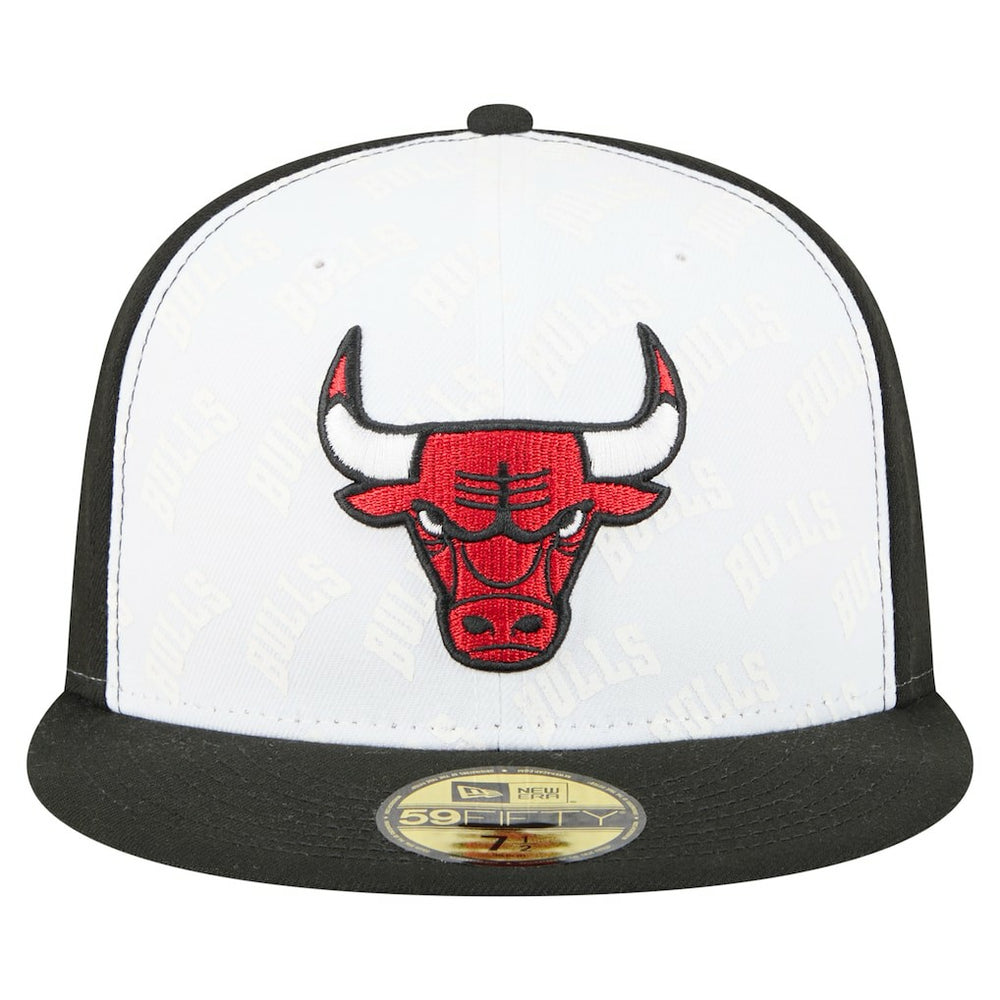 Chicago Bulls Repeat 59Fifty Fitted Hat White/Black - New Era