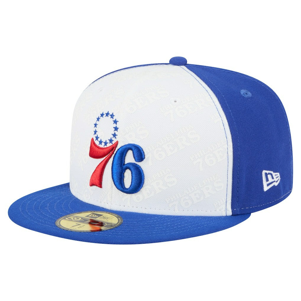 Philadelphia 76ers Repeat 59Fifty Fitted Hat White/Royal - New Era