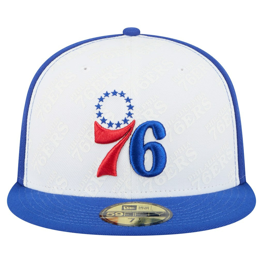Philadelphia 76ers Repeat 59Fifty Fitted Hat White/Royal - New Era