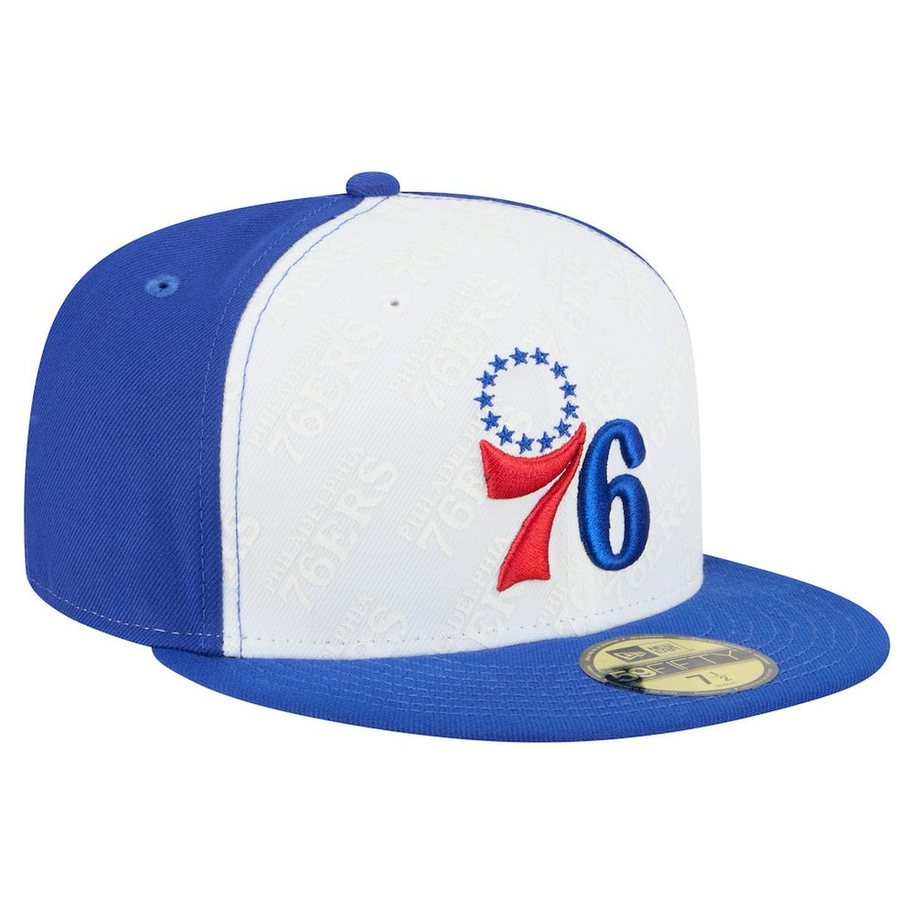Philadelphia 76ers Repeat 59Fifty Fitted Hat White/Royal - New Era