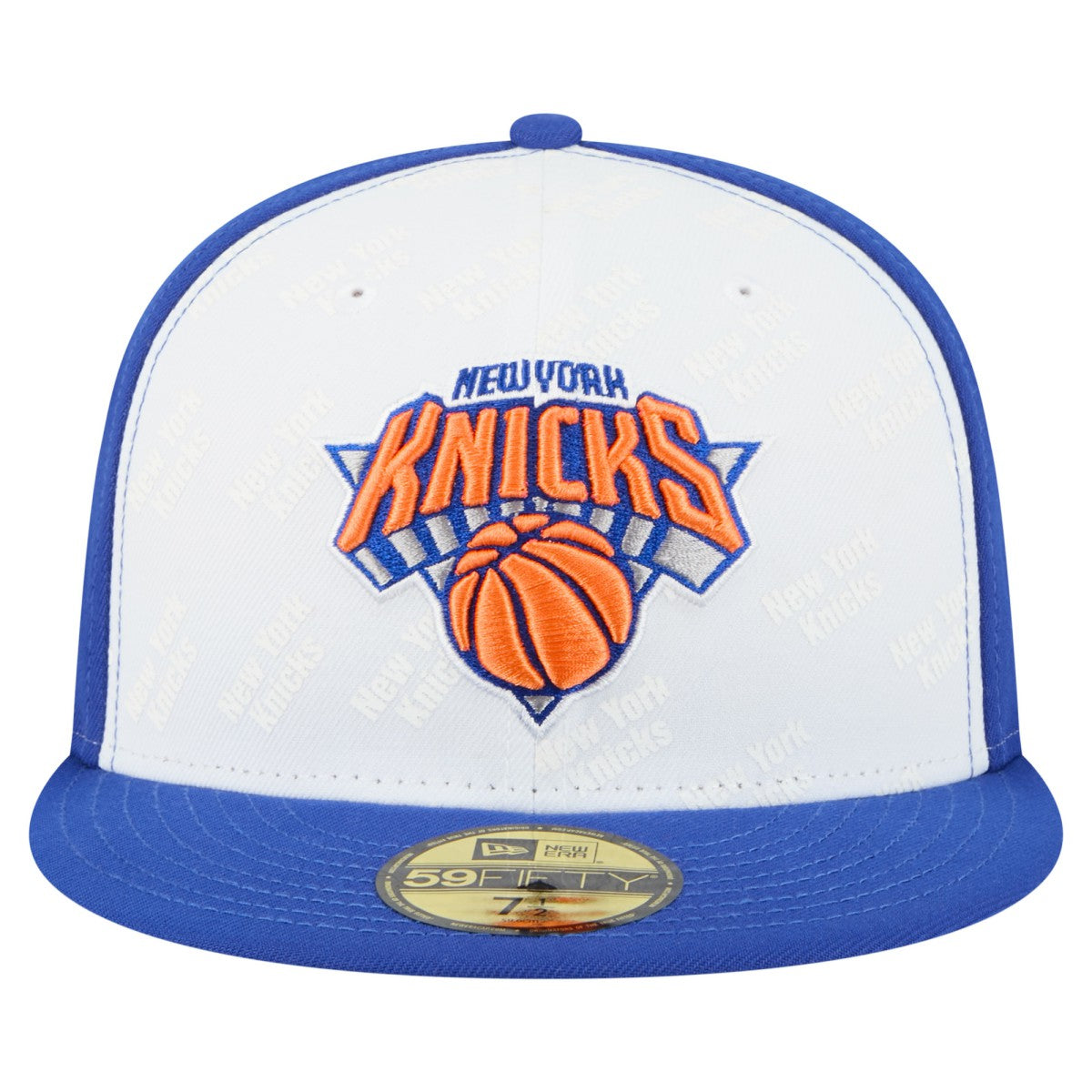 New York Knicks Repeat 59Fifty Fitted Hat White/Blue - New Era