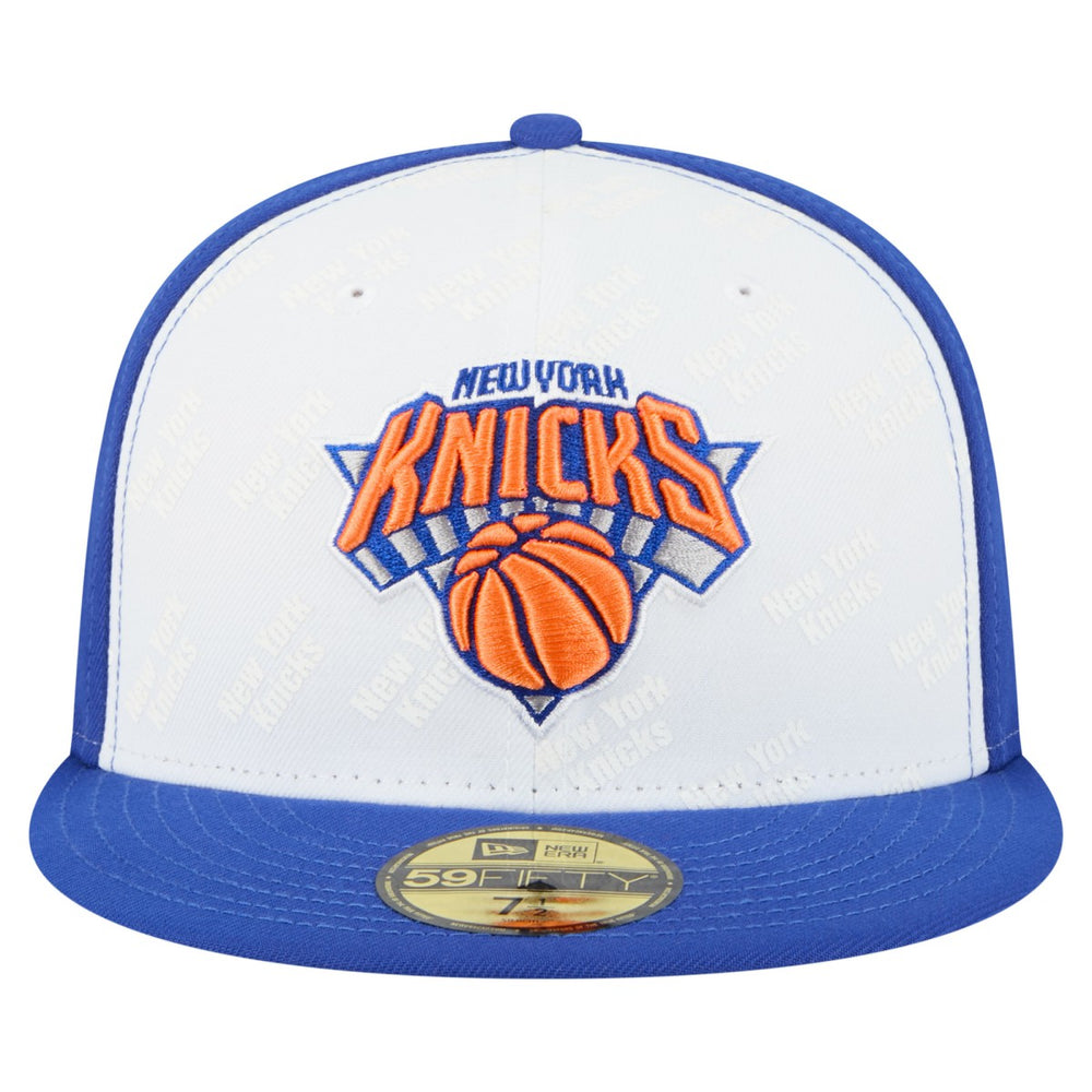 New York Knicks Repeat 59Fifty Fitted Hat White/Blue - New Era