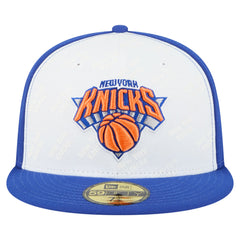 New York Knicks Repeat 59Fifty Fitted Hat White/Blue - New Era