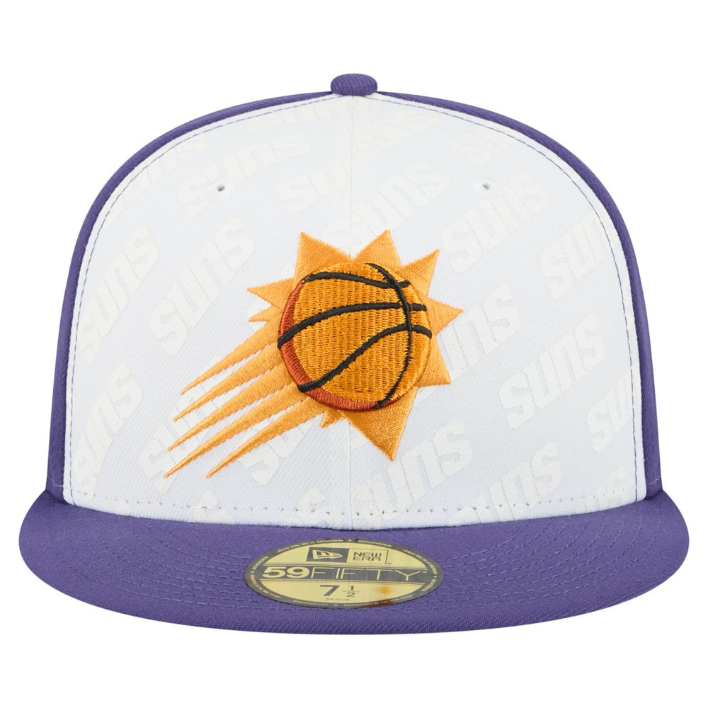 Phoenix Suns Repeat 59Fifty Fitted Hat White/Purple - New Era